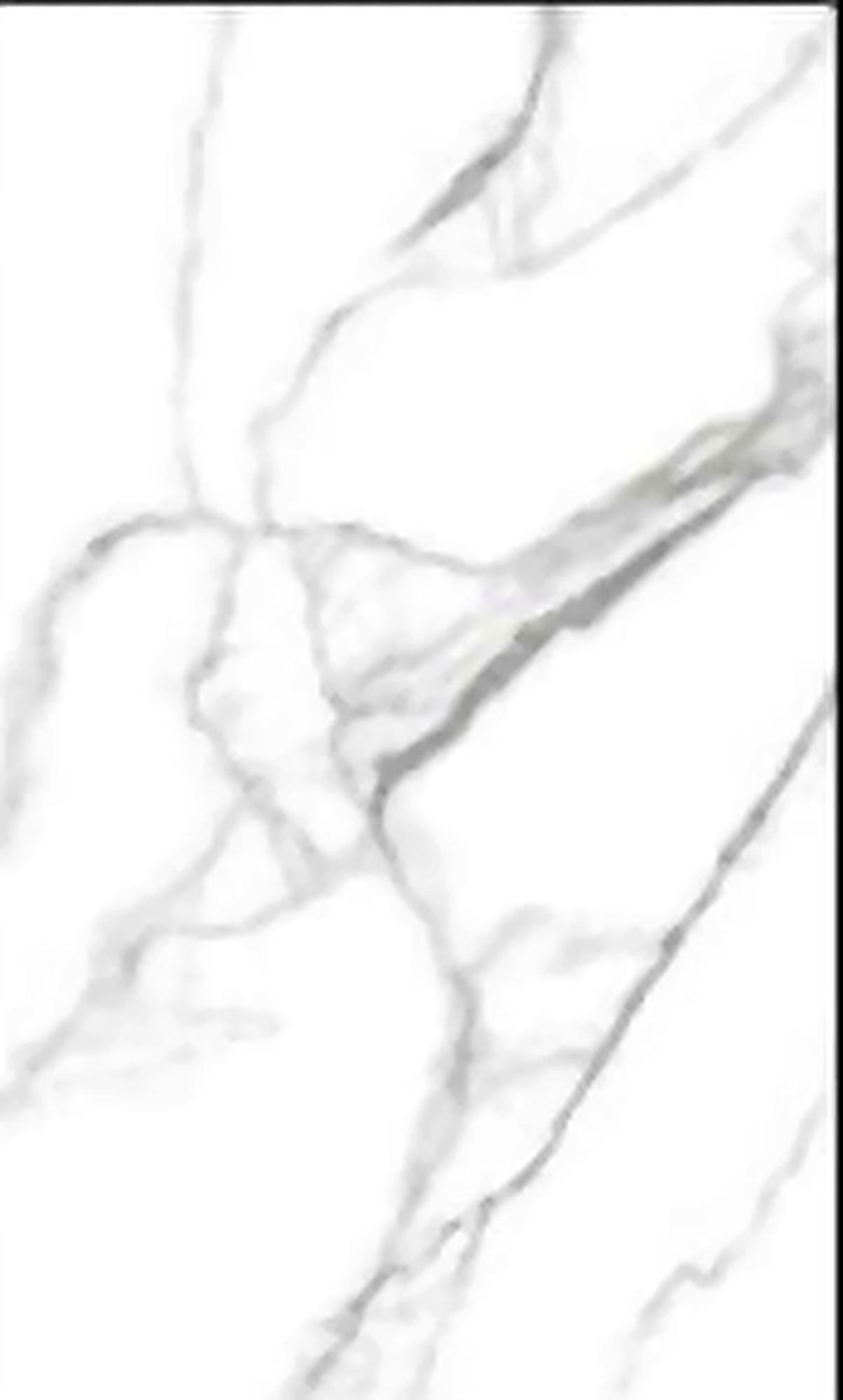 Virony Ceramic Floor Tile White Super Polished, 600x900 mm Carton of 4pcs